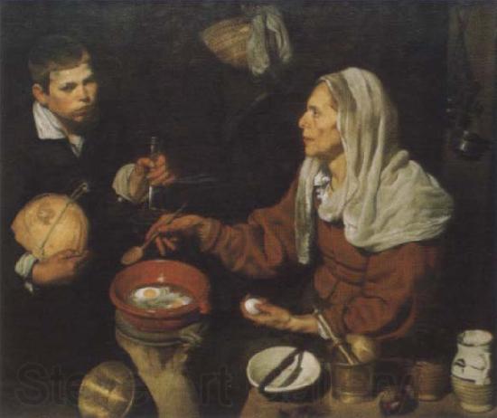 Diego Velazquez Old woman in the eggs roast Spain oil painting art